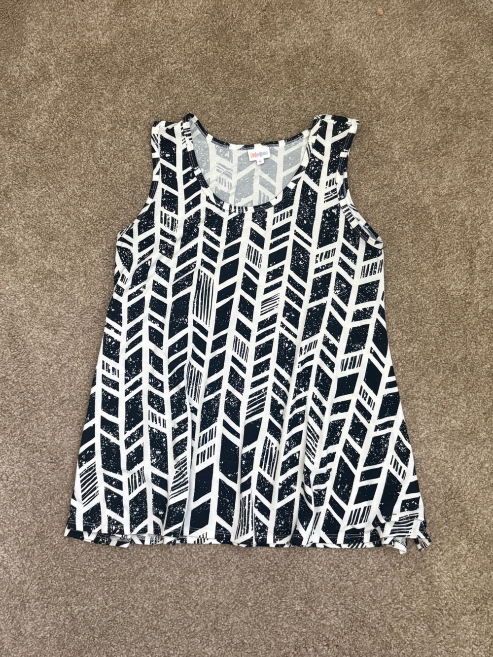 LuLaRoe Black and White Perfect Tank Top